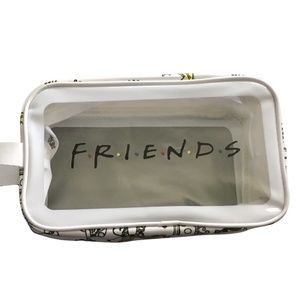 New Friends tv show makeup bag, white